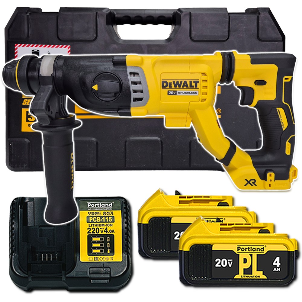 디월트 20V 로타리 햄머드릴 충전 무선 전동 함마드릴 DCH263 포틀랜드 배터리2개 케이스 세트 382,110원