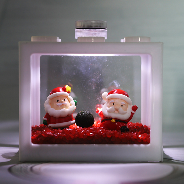 안녕산타들 블럭 어항 세트 마리모 포함 LED 전구 포함 베타 수조 키트 DIY 12,400원