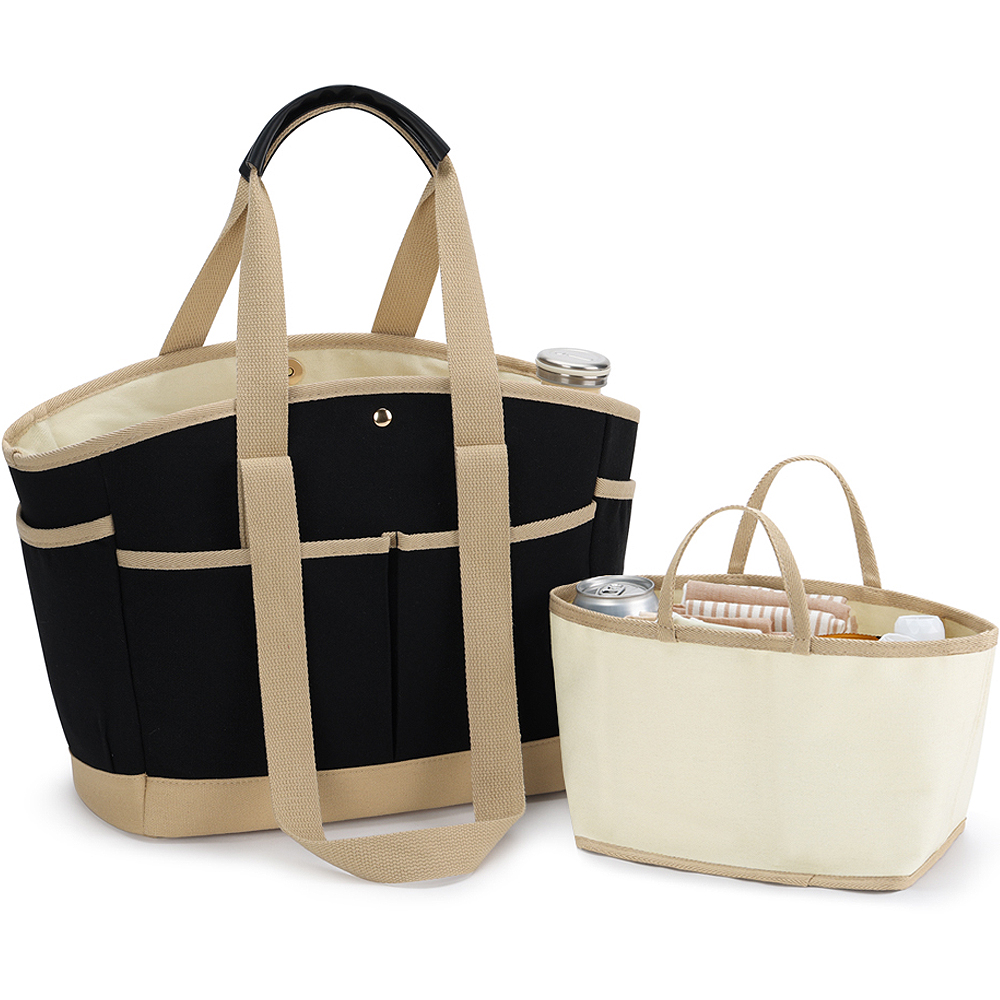 애드에딧 라피네 대용량 캔버스 기저귀 가방 + 이너백 세트, Black 29,720원