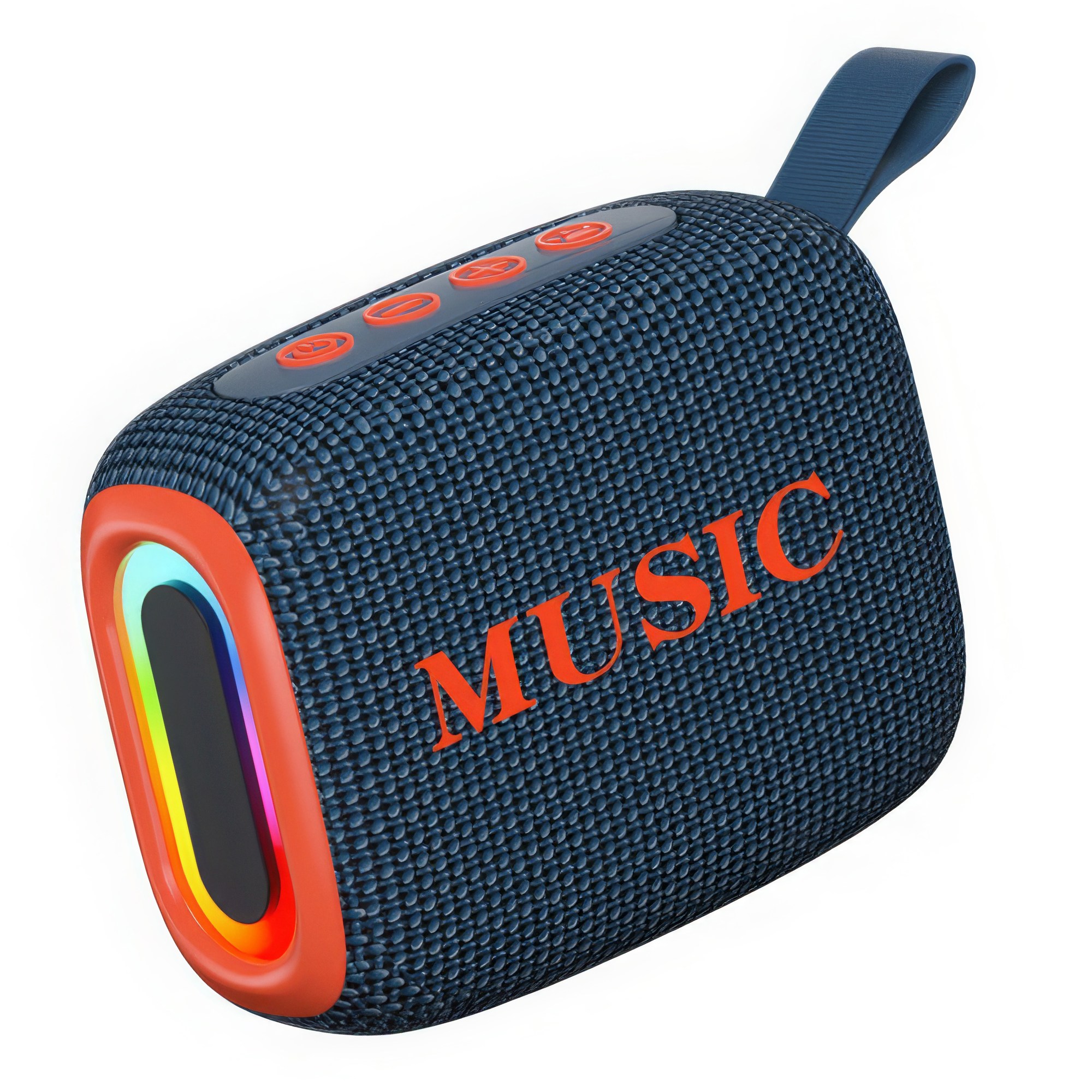 RUNHome LED 고음질 블루투스 스피커 휴대용 미니 자전거 차량용, 네이비 24,900원