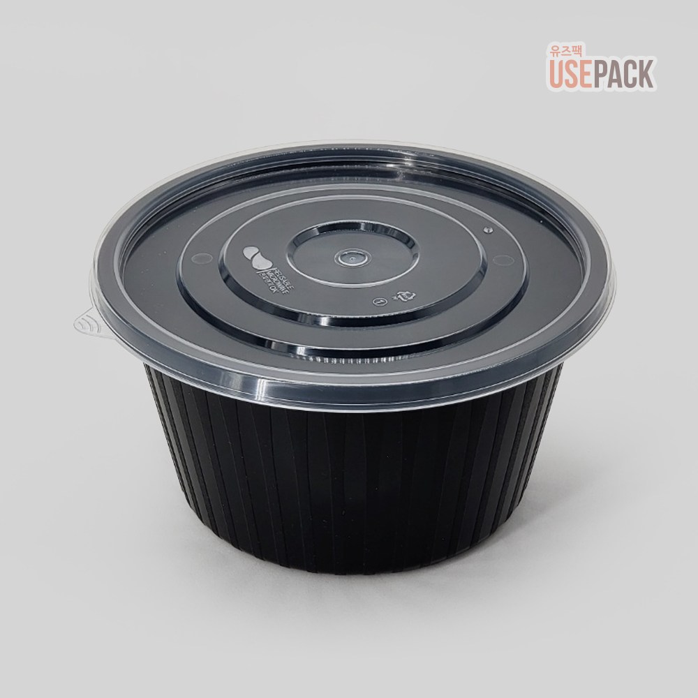 유즈팩 BW 사출 195파이 대 BOX 300개 검정 칼국수용기 98,900원