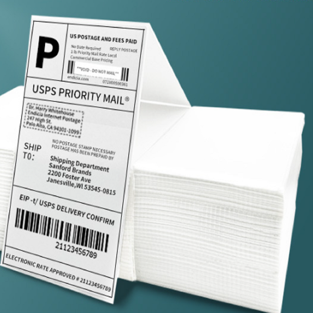 감열라벨지 스티커 접이식 택배운송장 100mm x 150mm 500매 (4인치 x 6인치) (택배 운송장 아마존 이베이 이포스트지 K-Packet K Post) 9,500원