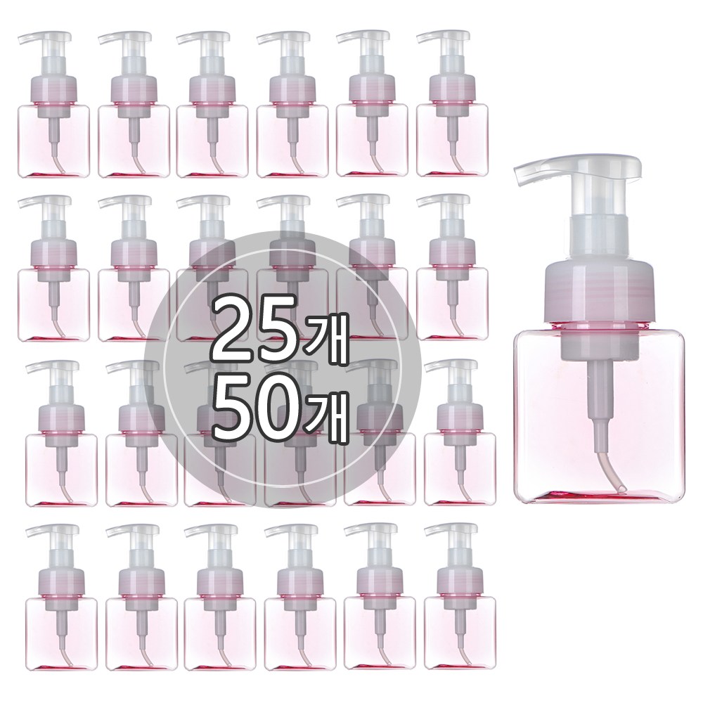 [50개묶음판매] 친환경 PETG 사각 거품용기 250ml 450ml, 50개 109,440원