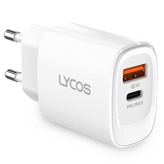 라이코스 25W PD PPS 2포트 초고속 충전기 어댑터, 화이트, 1개 5,330원