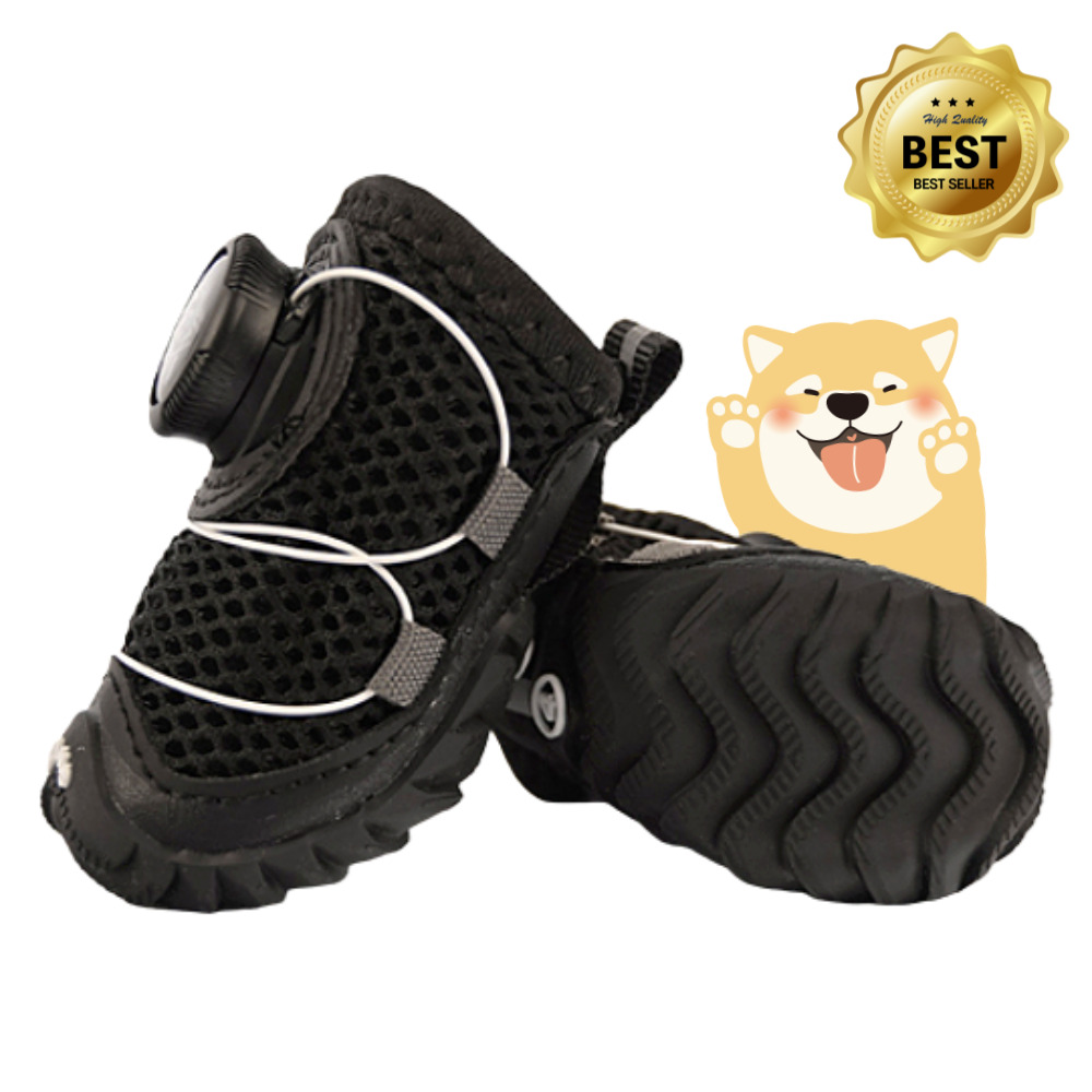 누누마켓 미끄럼방지 논슬립 사이즈조절 강아지 산책 신발, 블랙, 1개 23,900원