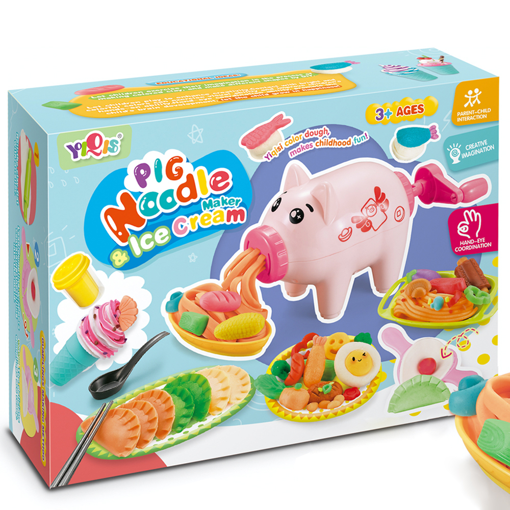 YIQIS 해피 피그 국수 아이스크림 만들기 칼라클레이, 혼합색상, 1kg, 1개 10,900원