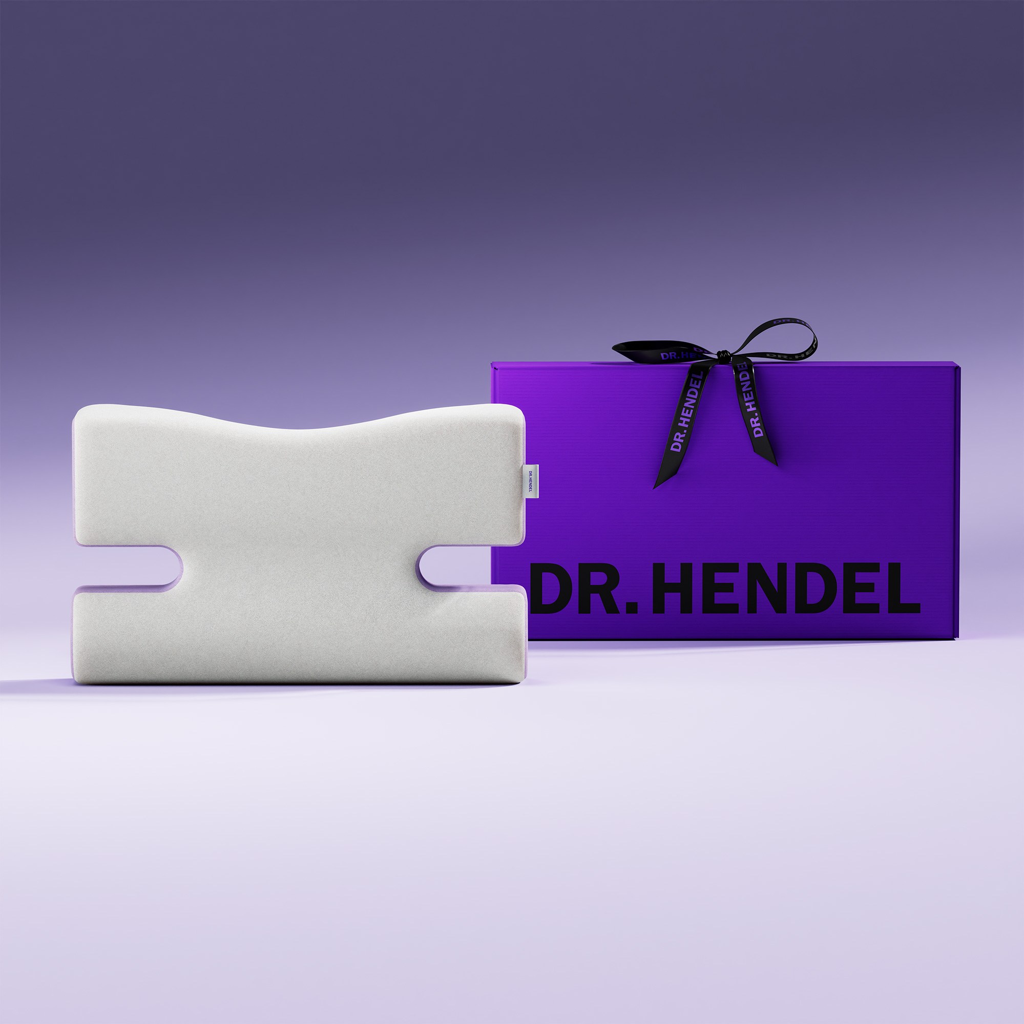 닥터헨델 H-PILLOW 고밀도 70D 옆으로 누워자는 프리미엄 메모리폼 기능성 경추목 귀눌림방지 베개, 라벤더, 1개, 현재가 96,000원