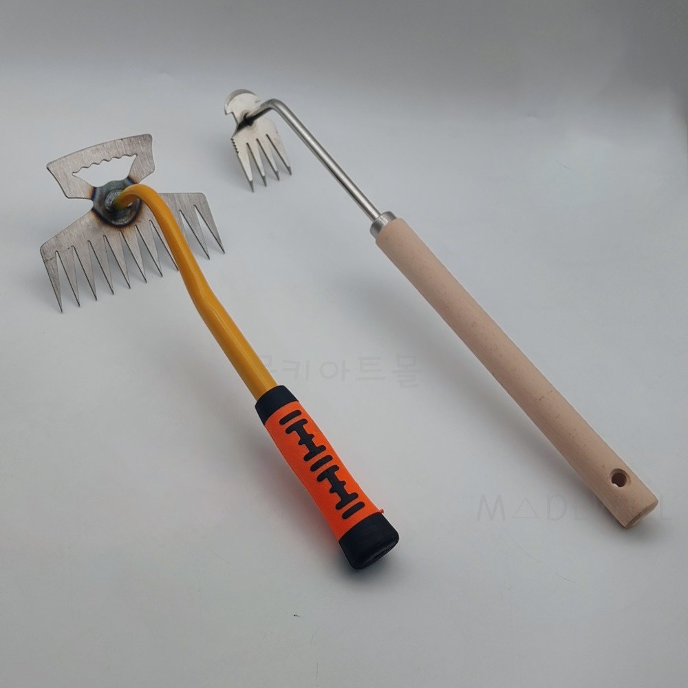 몽키아트 잡초제거호미 잡초 뿌리 제초기 호미 도구 농기구 제초용 잡조제거 갈퀴 제초호미 조개캐기 18,900원