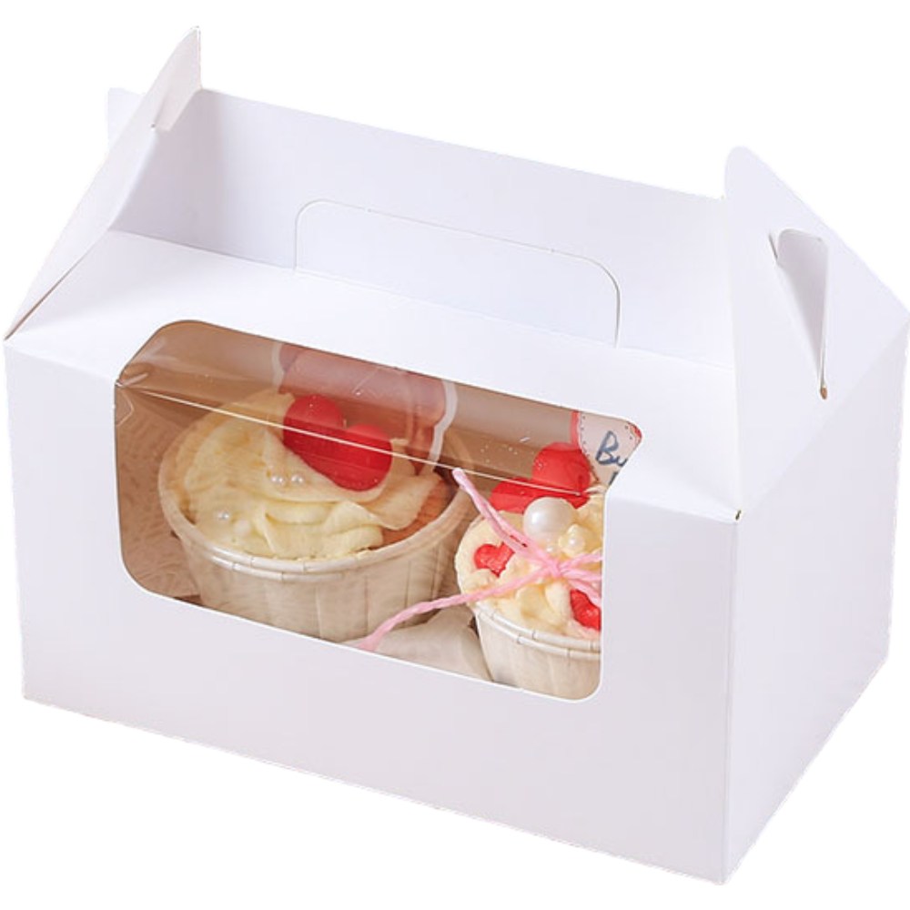 DD 컵케이크상자 머핀포장상자 투명창 손잡이상자 1구 2구 4구 6구 12,900원