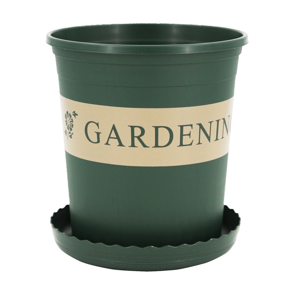 청춘화원 가드닝 플라스틱화분 받침포함 원형 슬릿화분 슬릿분 모스그린 플분 분갈이 소형 대형화분 기본형 2,350원