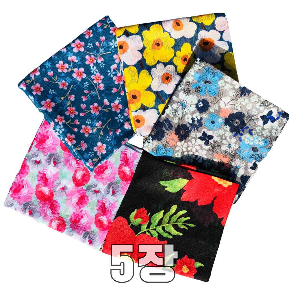 톡이네 꽃무늬손수건스카프 거즈면손수건 플라워 여성 여름 면 단체 등산 여행 손수건 19,800원