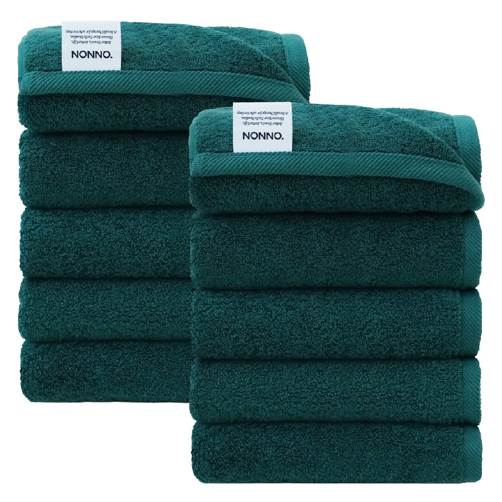 NONNO 국내생산 호텔수건 200g 40수 코마사, 진그린, 10개 43,900원