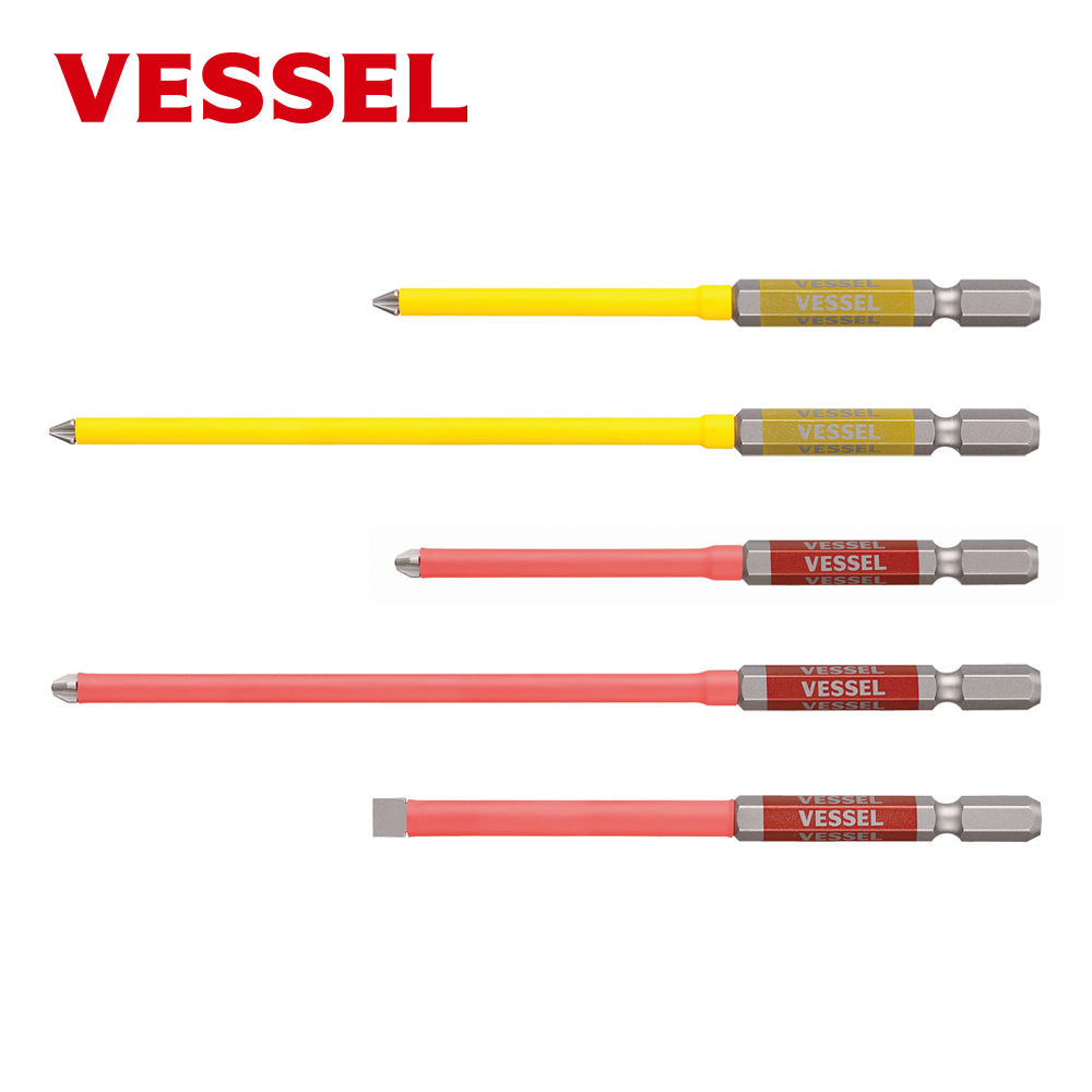 베셀 VESSEL GSC161100 절연단두 고사이비트 십자 1x100mm(+) 노란비트 엑스하드강 컬러비트 튜브타입 6,390원