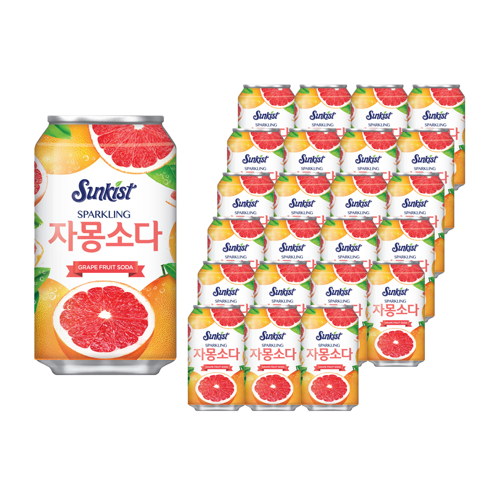 썬키스트 자몽 소다, 355ml, 24개 14,900원