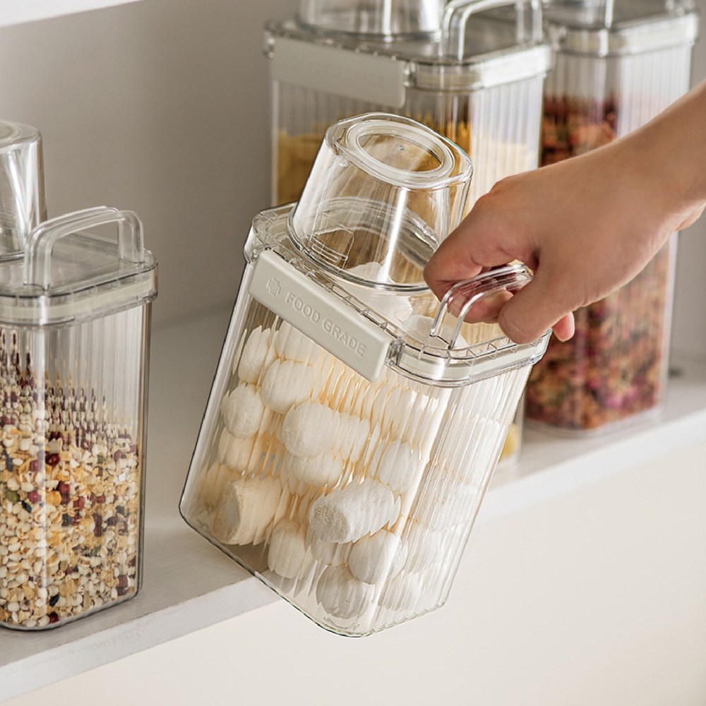 대용량 잡곡통 파스타통 시리얼 사료 보관통 밀폐 디스펜서 소분용기, 1개 10,900원