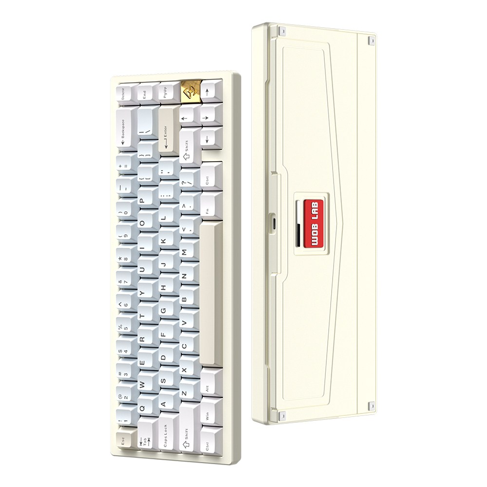 [국내정품] WOB ZEN65 QMK VIA 풀 알루미늄 기계식 커스텀 미니 키보드 치즈화이트 바이올렛축 162,000원