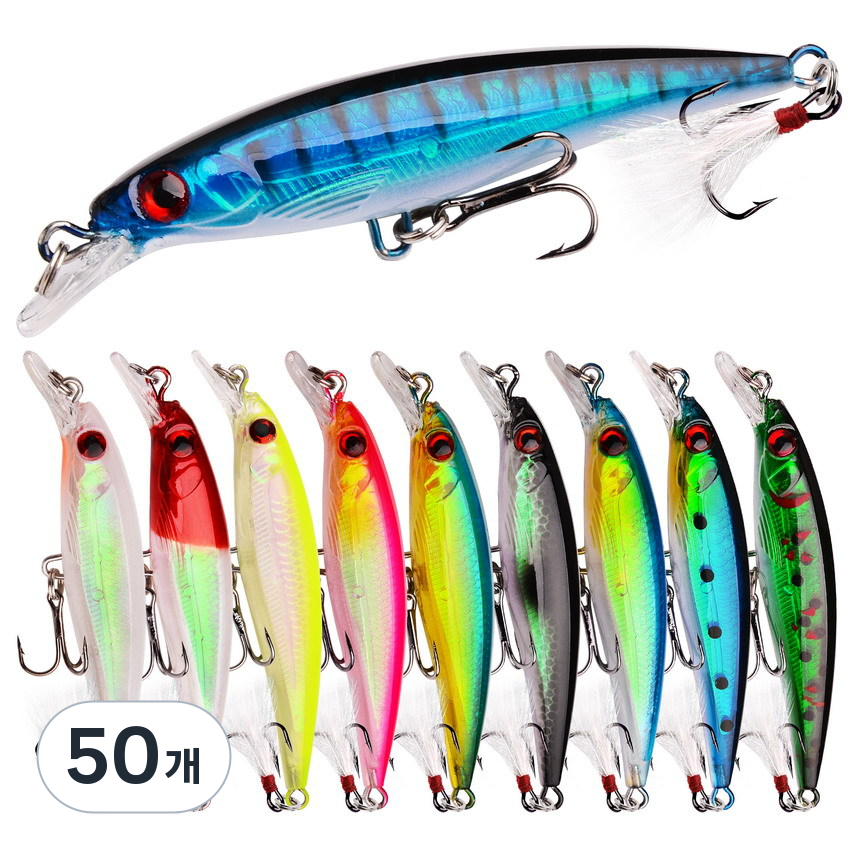 Hqzoomee메탈지그 세트 농어 광어 우럭 볼락 고등어 삼치 더블훅 크롬메탈지그 79,600원