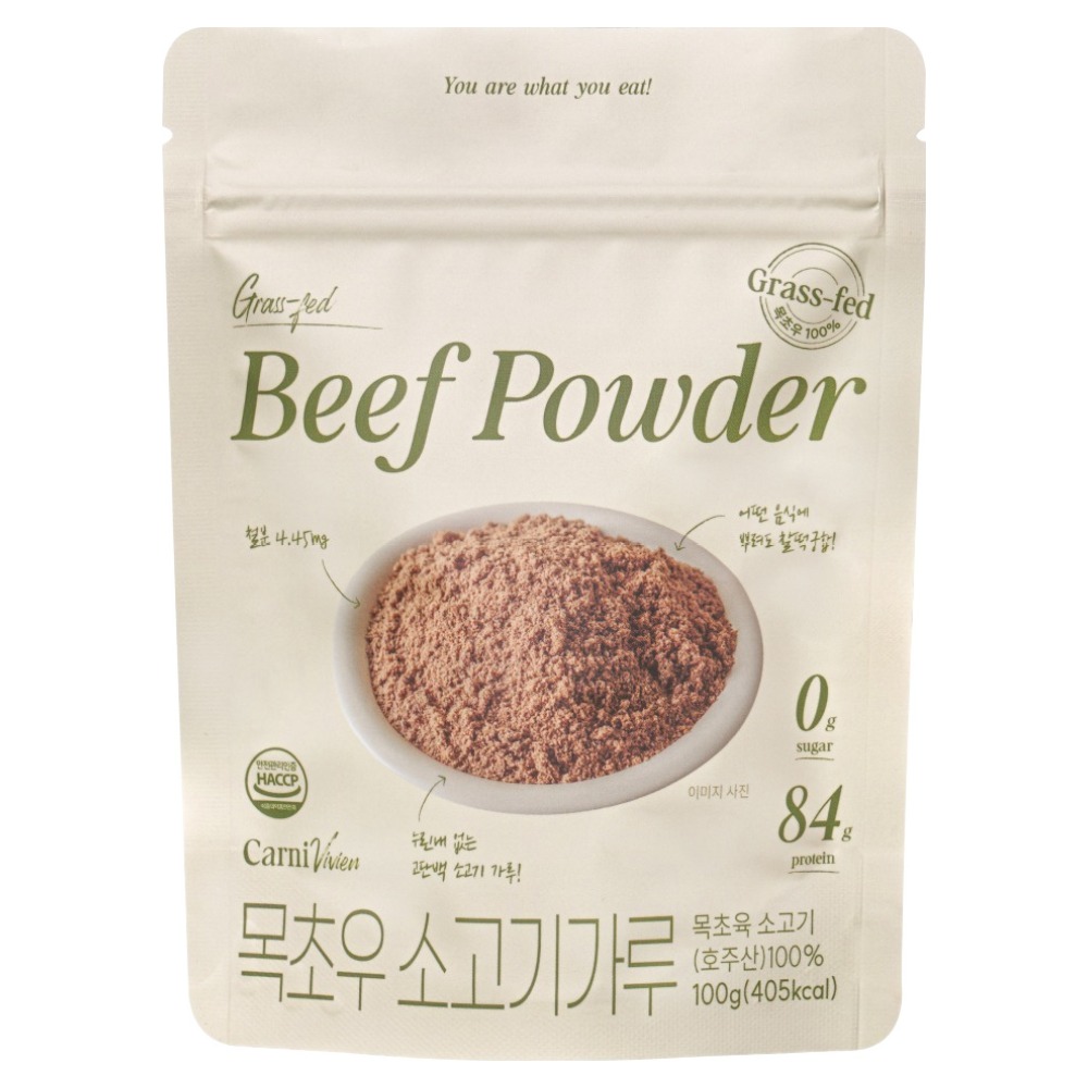 카니비비안 목초우 소고기 가루, 1개, 100g 28,900원