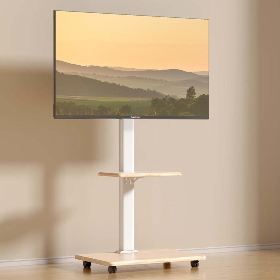 아우리넥스 이동식 TV 거치대 26-75인치, 우드 47,900원