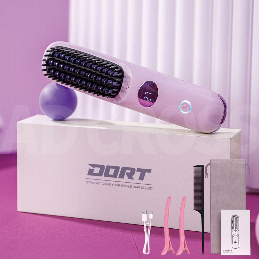 [인포벨]TV홈쇼핑정품 애드크로스 도르트 LED 빗고데기 독일 볼륨 헤어 부모님 어르신 펌 브러쉬 스타일 39,900원