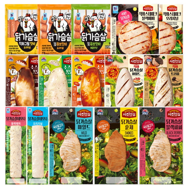 사조대림 닭가슴살 16종 골라담기 5,970원