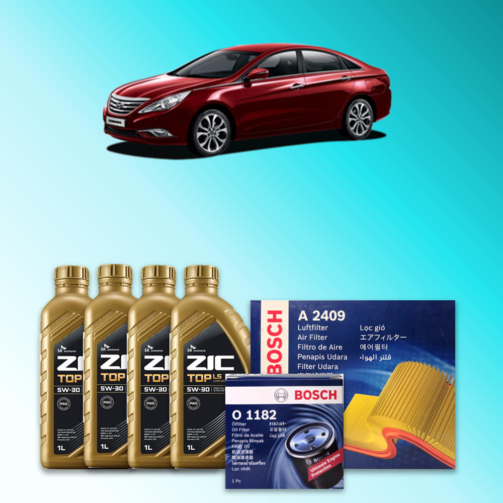 쏘나타 하이브리드 (YF) 2.0 가솔린 엔진오일세트 SK 지크 탑 LS 5W30 (ZIC TOP LS) 75,900원