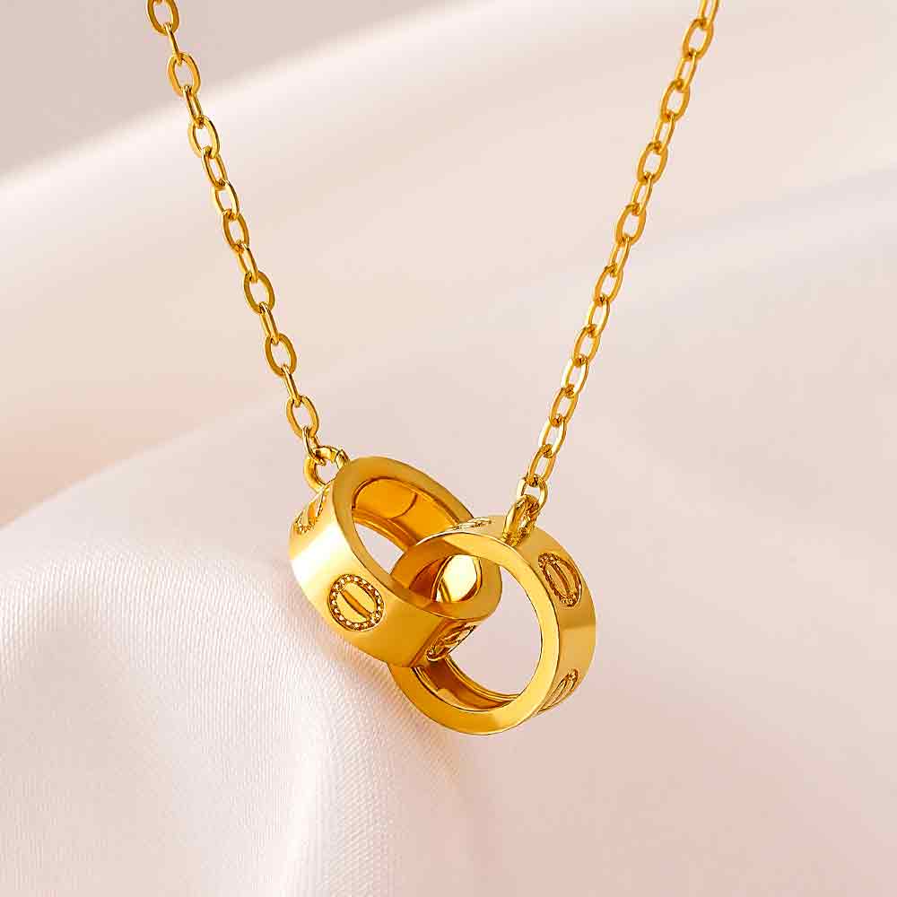 골드앤 순금 24K 더블 클리브 목걸이 801,800원