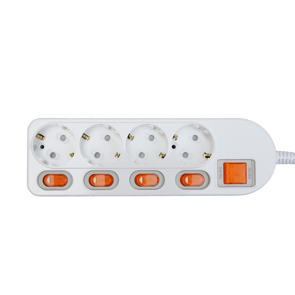 번개표 이동형 멀티탭 콘센트 절전형 개별스위치 4구 WI-MC21645, 5m, 단일색상, 5개 114,500원