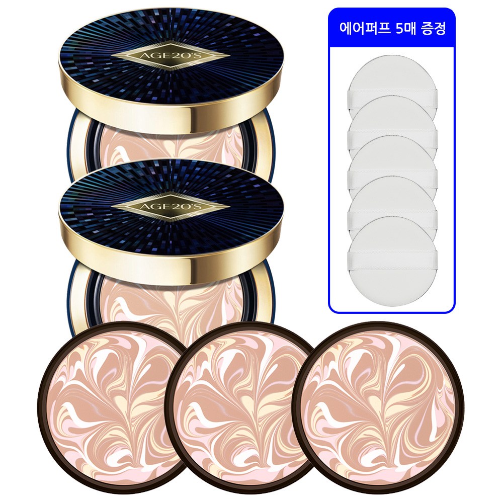 최신상 에이지투웨니스 AGE20s 팩트 앰플 에센스 럭스 골드+에어퍼프 84,500원