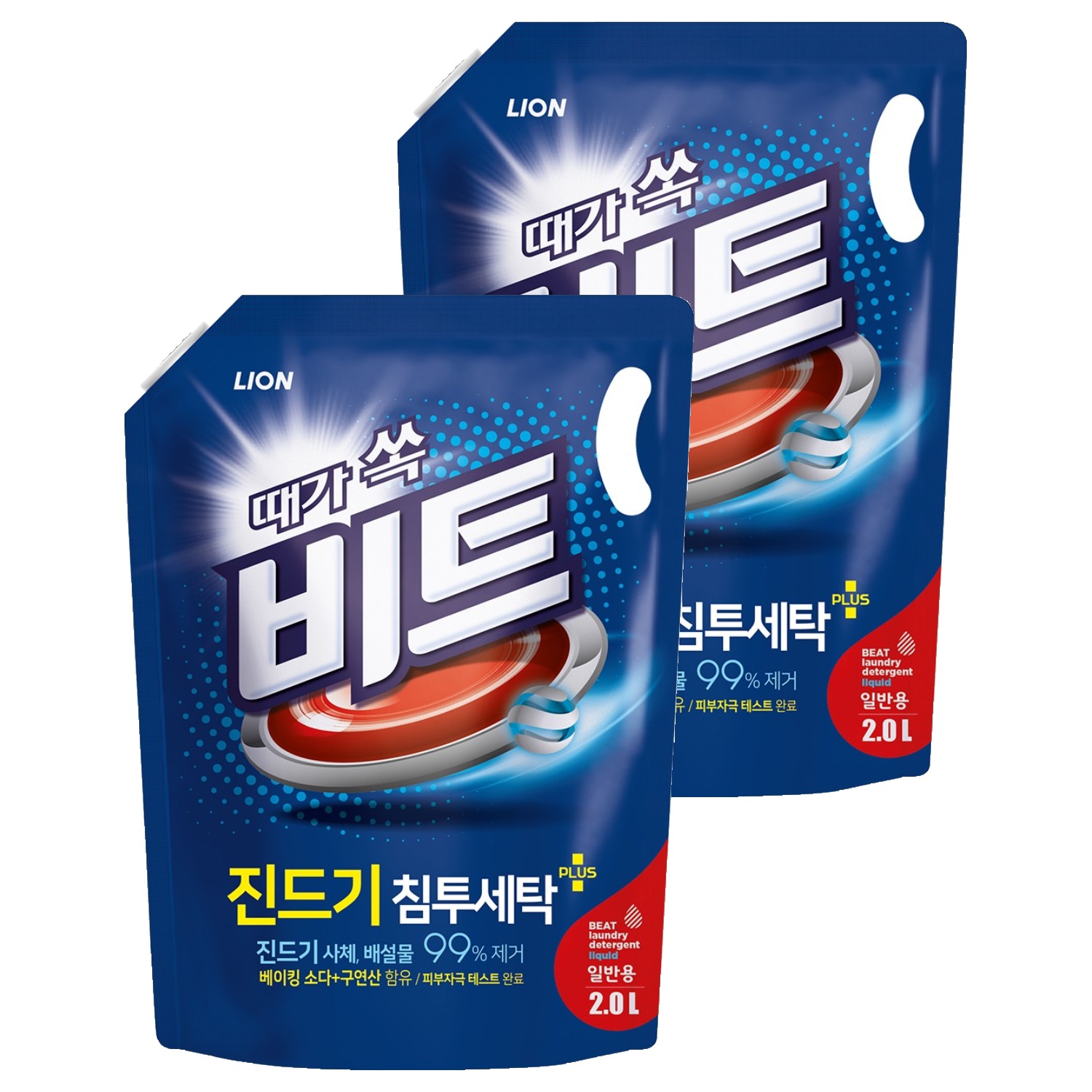 비트 때가쏙 진드기 일반 액상세제 리필, 2L, 2개 10,640원