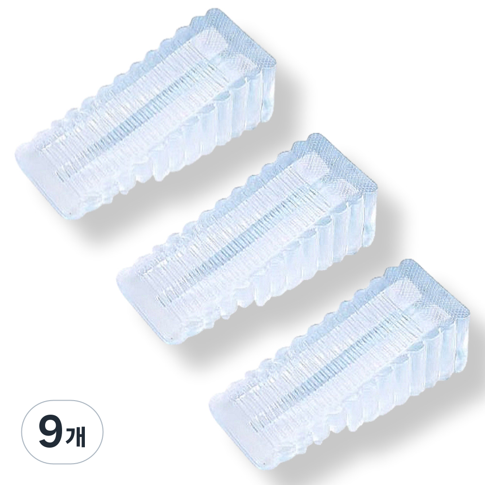 후크월드 도어스토퍼 문닫힘방지 도어쿠션 스토퍼 투명 color, 반투명, 9개 13,900원