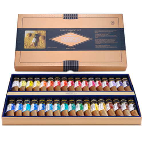 미젤로 퓨어피그먼트 수채화물감 15ml 34색 세트 201,620원