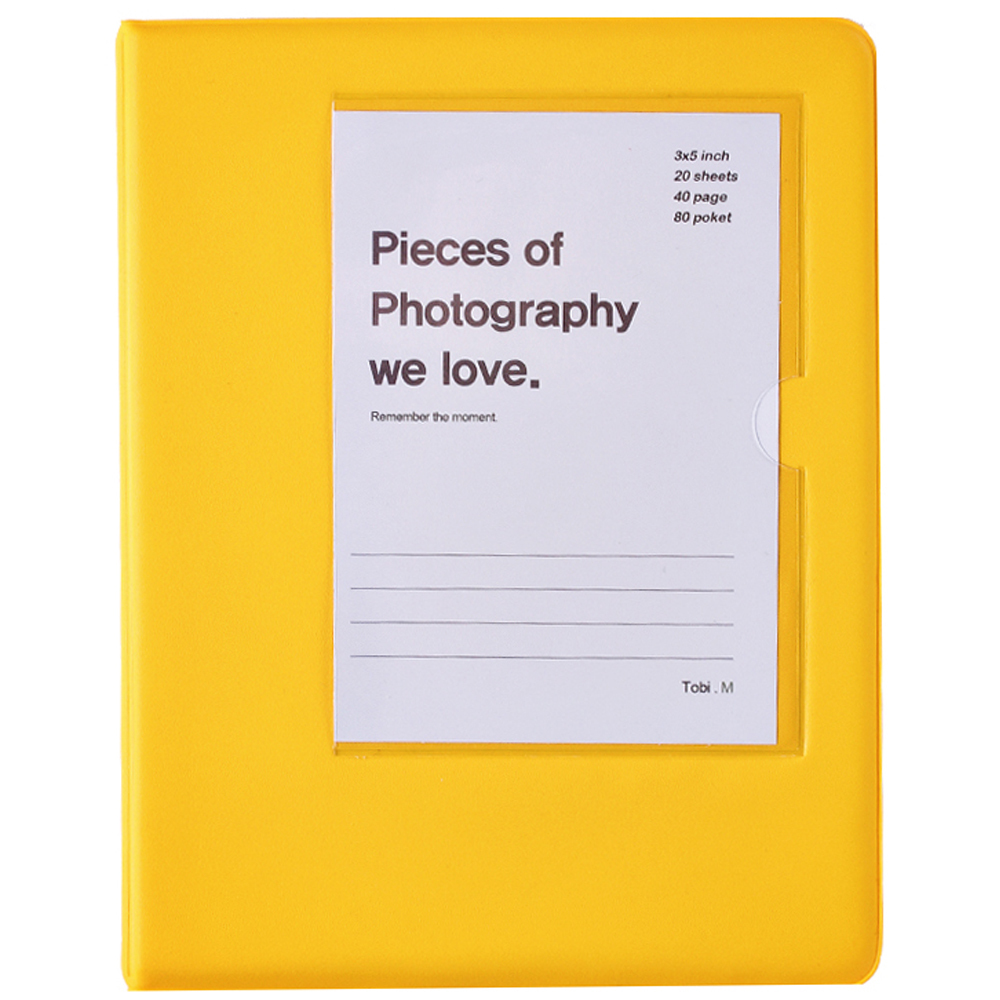 토비메모리 포켓식 앨범 화이트 속지 3x5, Yellow, 40매 12,500원