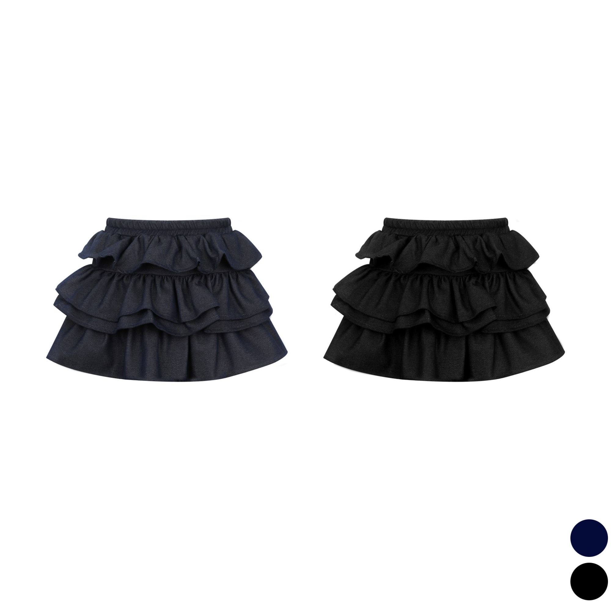 *국내제작 아동복 쏠엣루나 데님 프릴 치마 18,000원