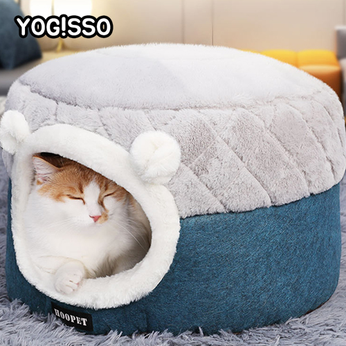 dp 요기쏘 접이식 극세사 방석 숨숨집 M 고양이 동굴하우스 52,900원