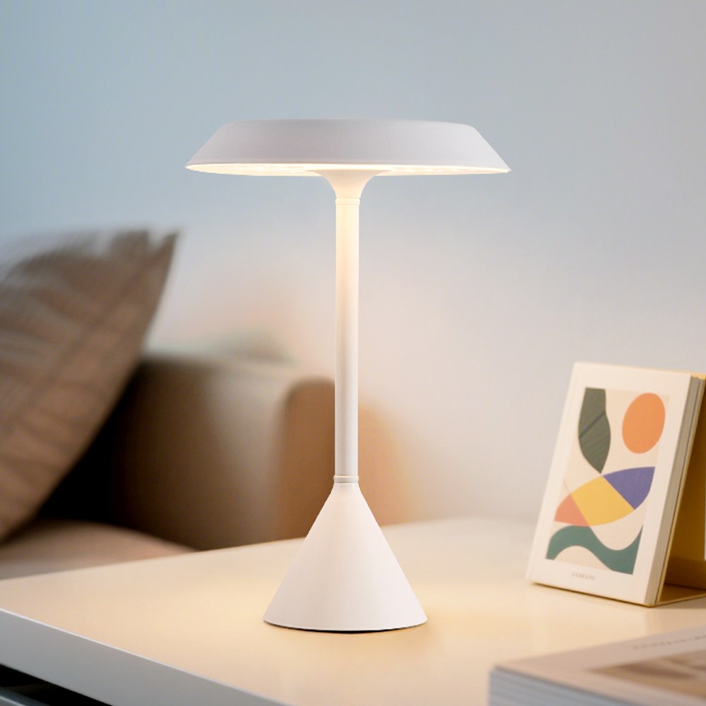 joxy 무선 충전식 우산 LED 스탠드 무드등 3색모드 T908-1, 흰색 20,000원