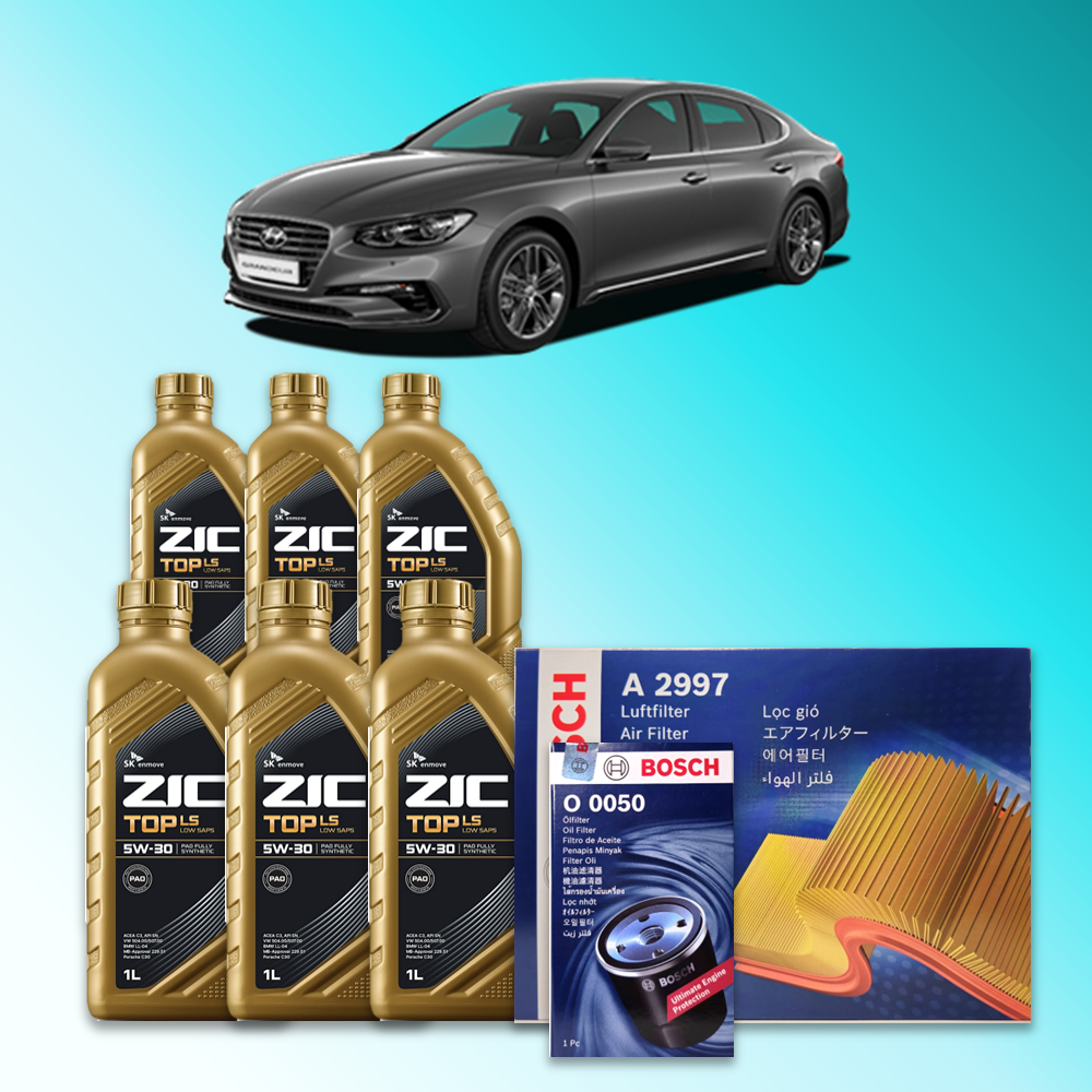 그랜저 (IG) 3.0 LPG 엔진오일세트 SK 지크 탑 LS 5W30 (ZIC TOP LS) 109,900원