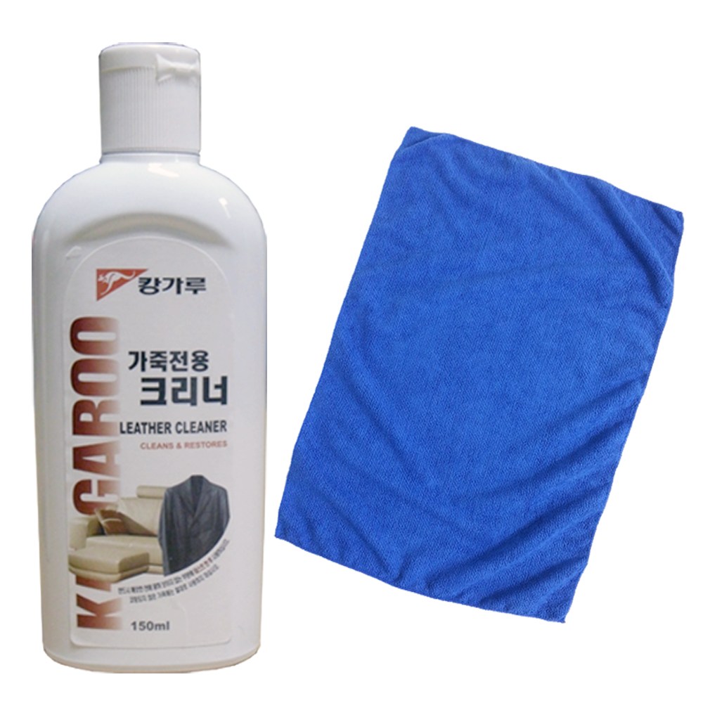 청소용품전문 가죽크리너150ml 클리너 걸레40x40cm세트 3,500원