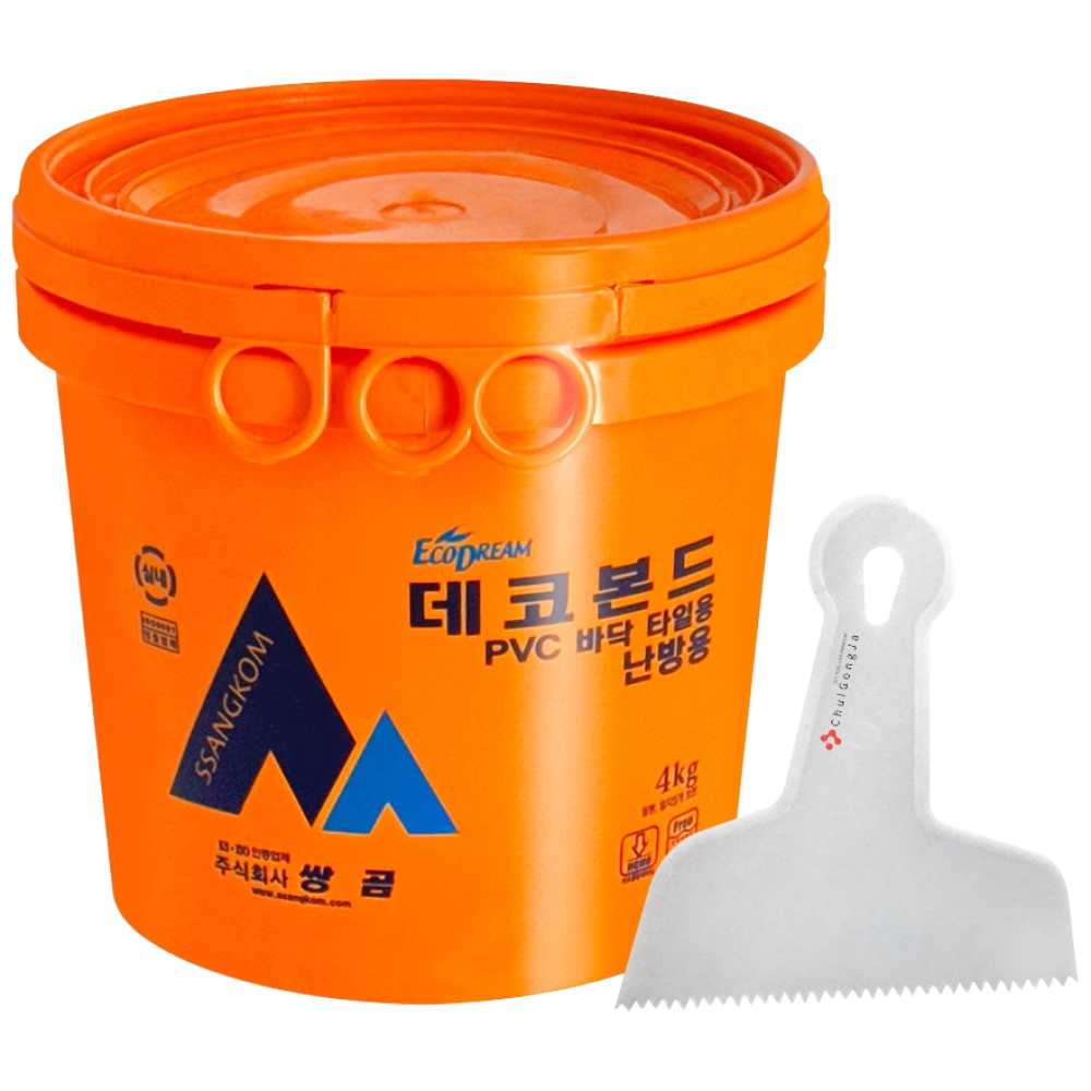 철공자 쌍곰 데코본드 난방용 4kg + 헤라 PVC 바닥 데코타일 접착제 본드, 1세트 18,500원