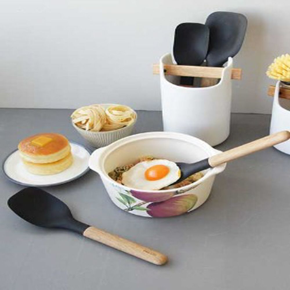 북유럽 감성 에바솔로 프리미엄 실리콘 & 원목 손잡이 조리도구 (4종류 택1) / 모던 주방 키친툴 실리콘조리도구 내열성 식기 52,000원