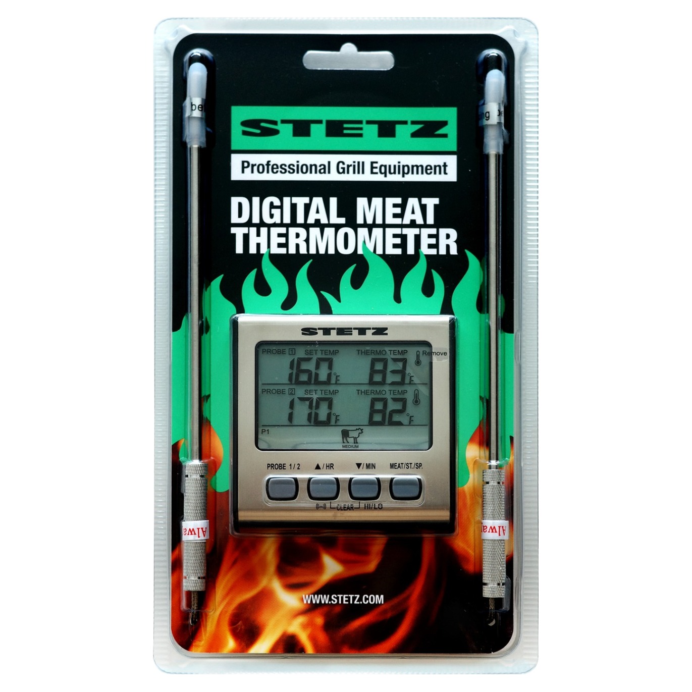 스테츠 듀얼 바베큐 심부 온도계 실버 37,430원