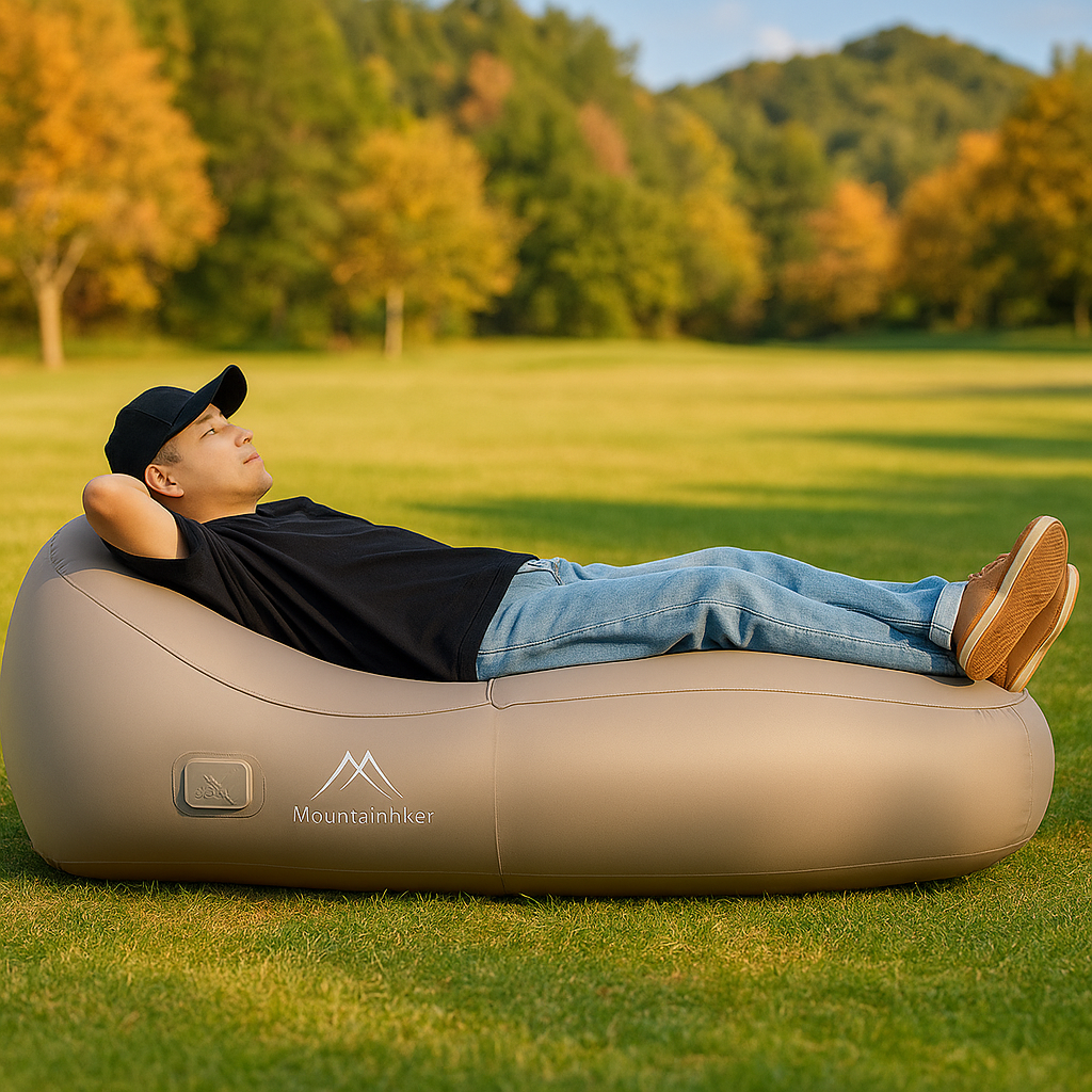 MOUNTAINHIKER 고속 팽창식 에어 소파 베드, 휴대용 야외 에어 매트리스, 캠핑용 자동 팽창식 침대, 뒤집힘 + 스토리지 백 69,900원