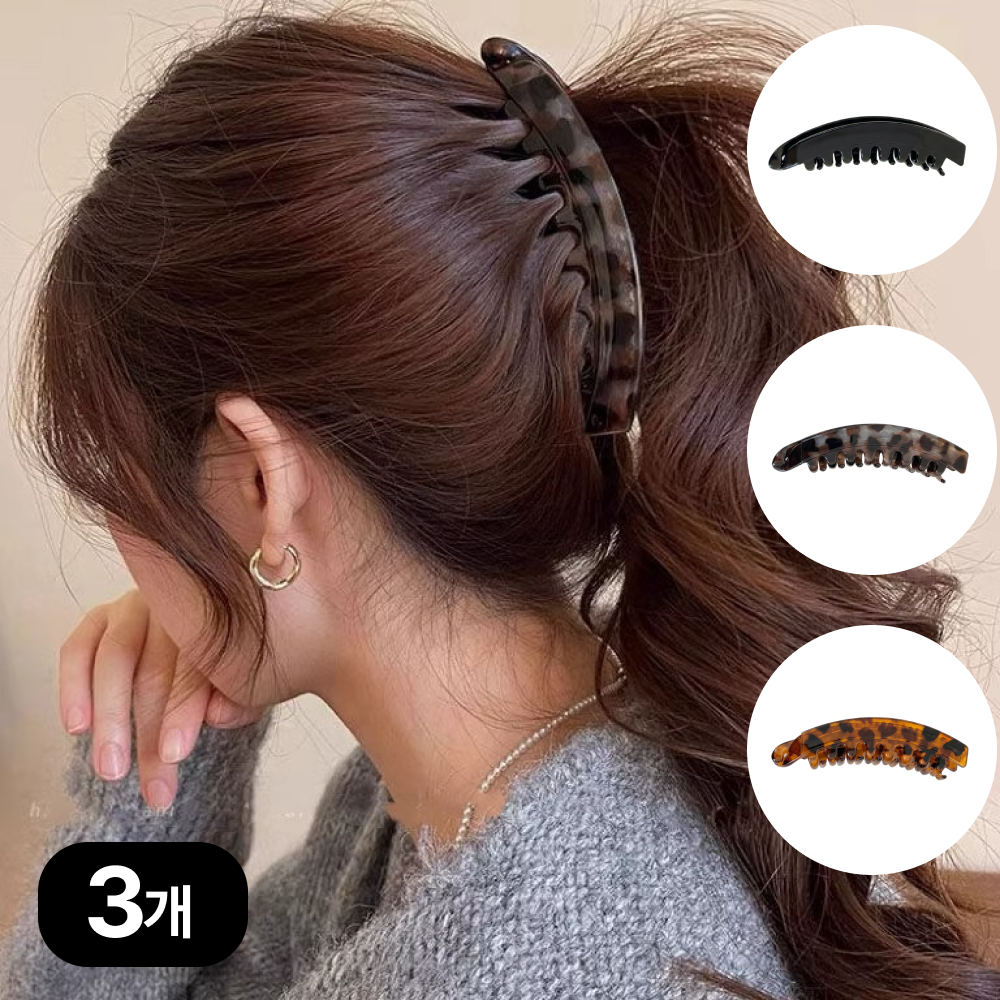 엘로어트 포니테일 집게핀 헤어 바나나핀 3종 6,900원