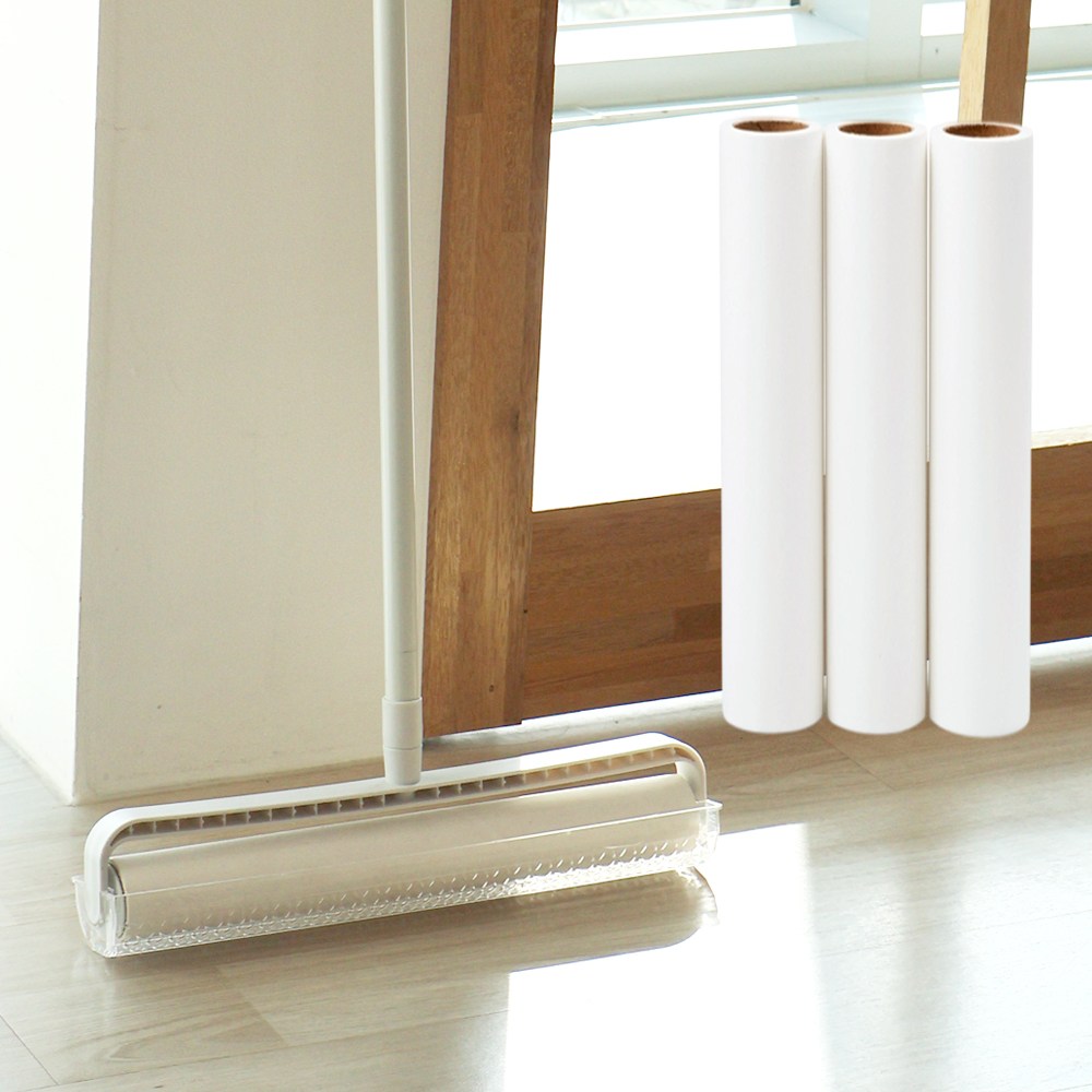 이지유 36cm 와이드 돌돌이 테이프클리너 3단 길이조절, 1세트 19,700원