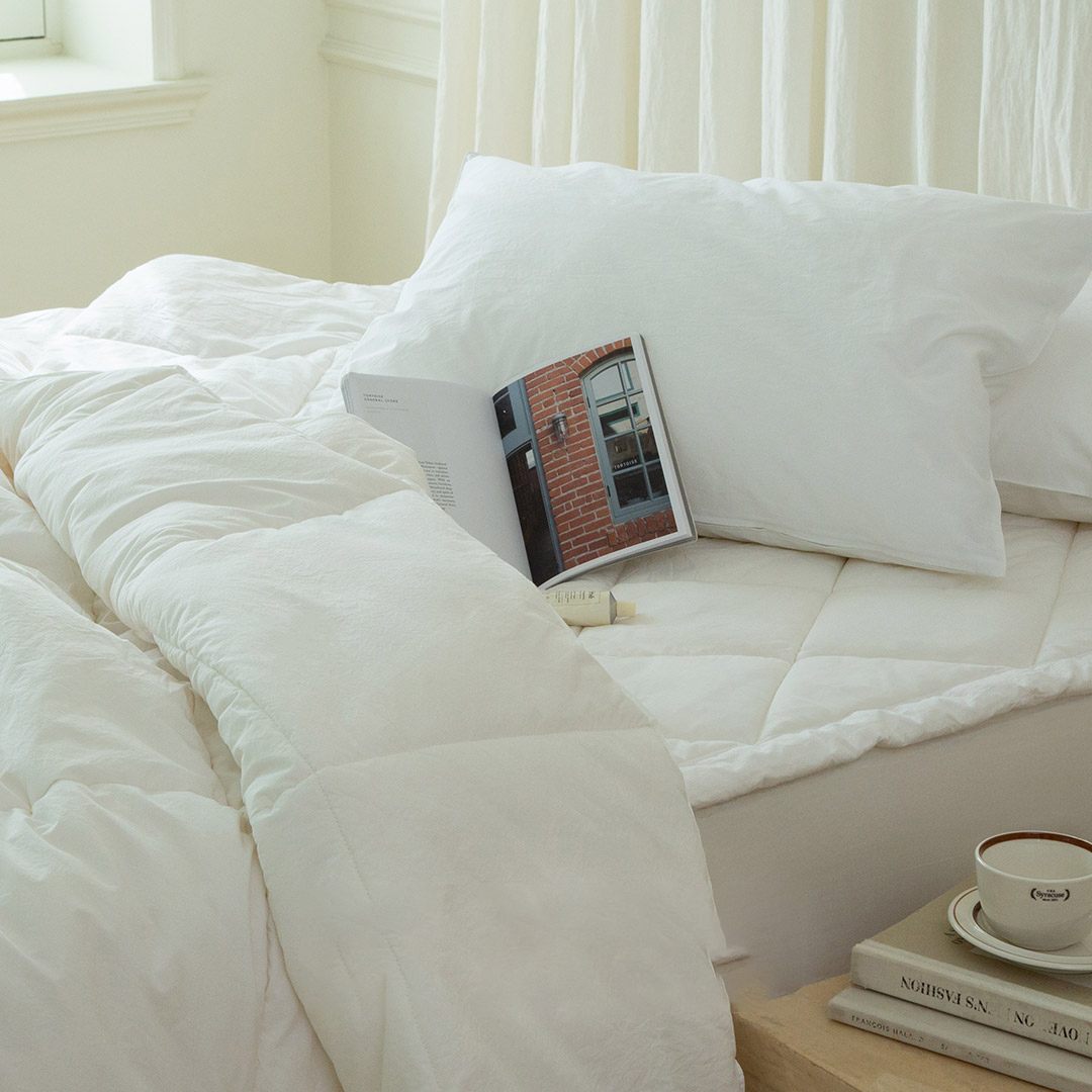 플로라침구 호주산 메리노울 순면 60수 양모패드, 화이트 63,530원