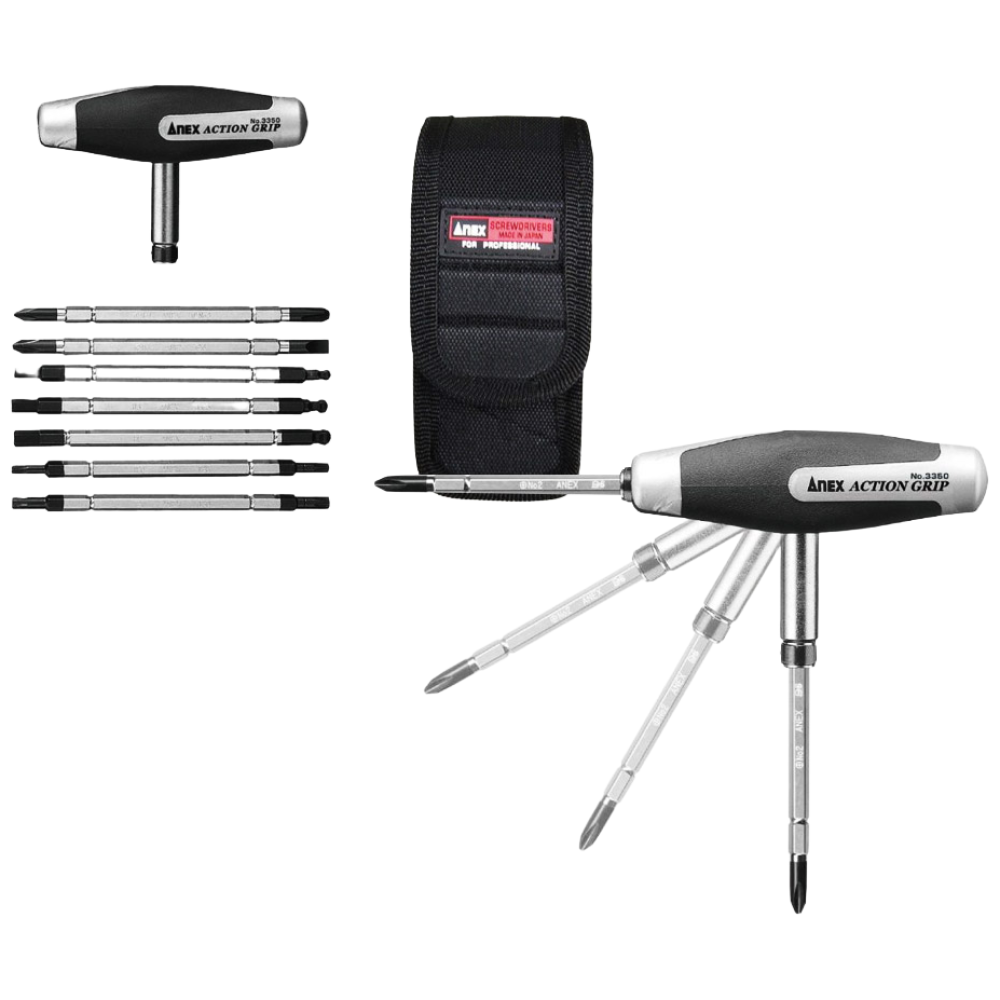 ANEX 아넥스 T형 드라이버 비트 세트 양용 7p 3350, 1개 54,430원