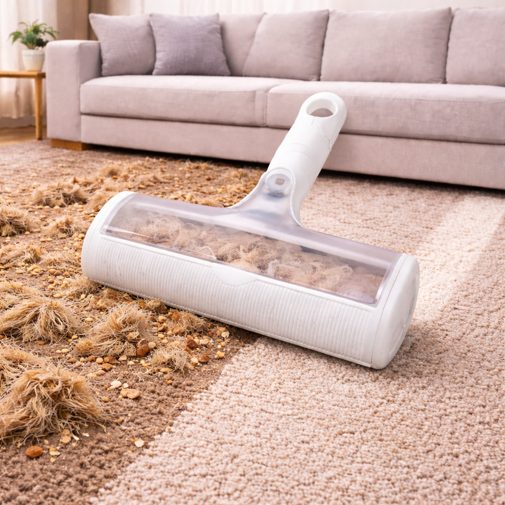 카펫 털 제거 브러시 소파 러그 반려동물 털 청소 돌돌이 대체, 1개, 화이트 7,750원