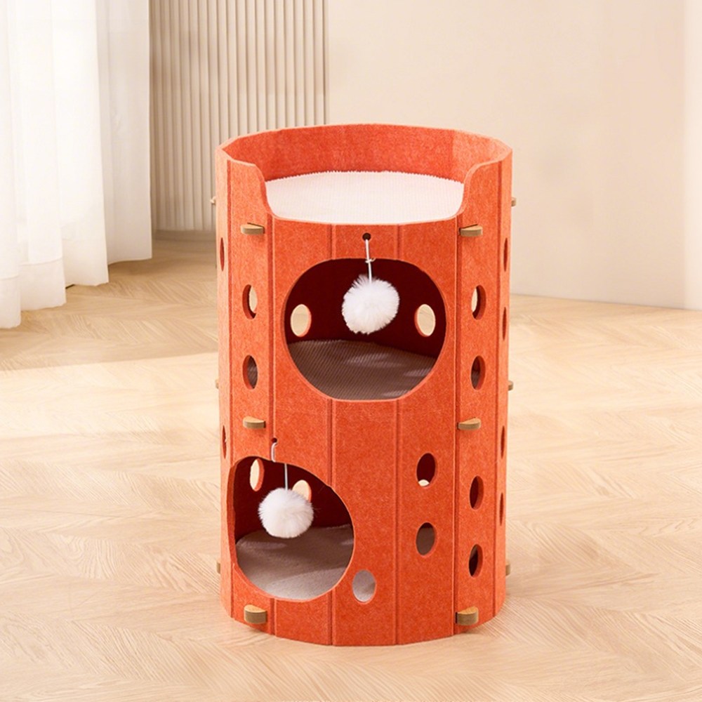 메일켓 다층 펠트 통풍 사계절 고양이 숨숨집 캣 하우스 캣타워 18,200원