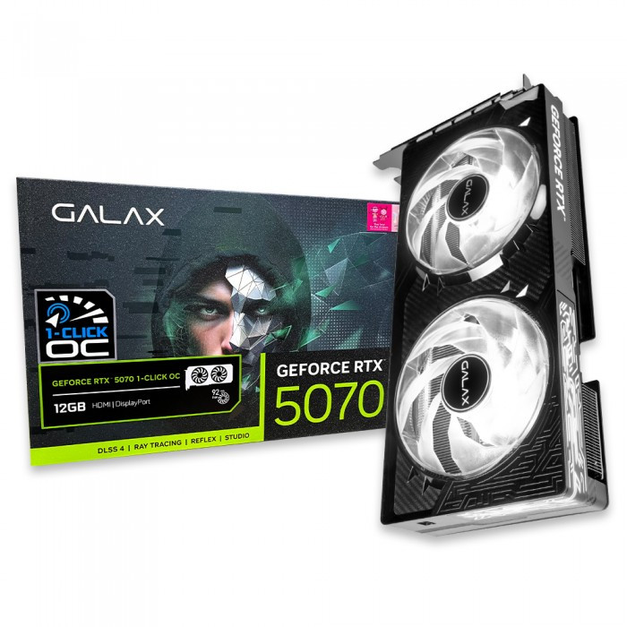 갤럭시 GALAX 지포스 RTX 5070 BLACK OC D7 12GB, RTX5070 1,090,000원