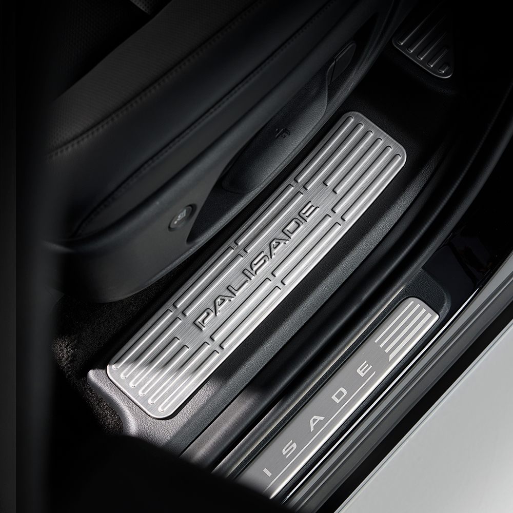 메이튼 팰리카빈 튜닝 용품 스테인리스 도어스텝 2열 커버, 디 올 뉴 팰리세이드 LX3, 실버 59,250원